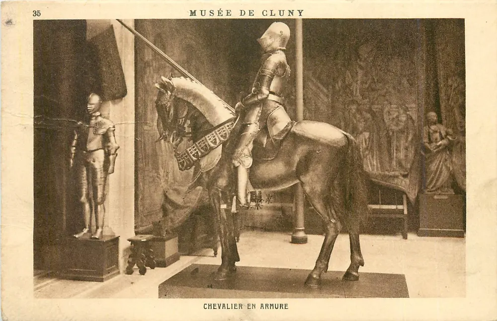 Musée de Cluny — Chevalier en armure — Braun & Cie, Imp. Edit. Paris - Recto