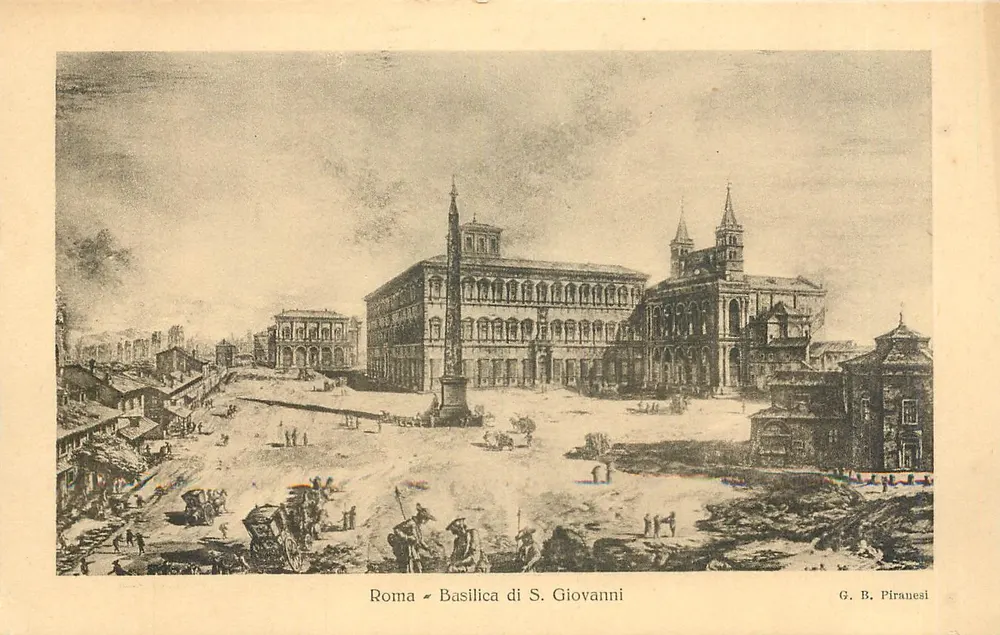 Roma - Basilica di S. Giovanni — gravure van G. B. Piranesi - Voorkant