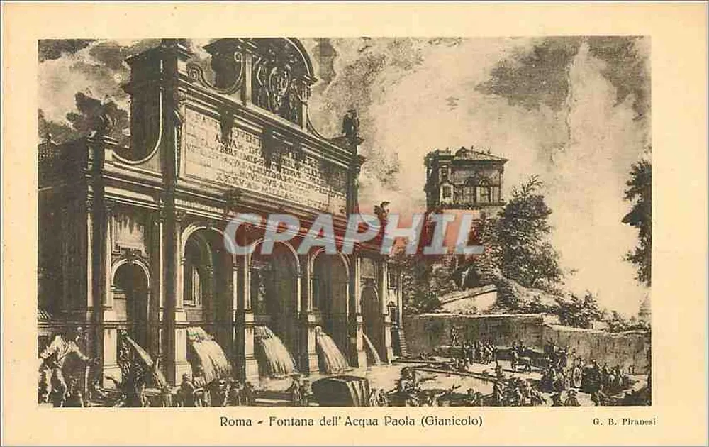Rom - Fontana dell'Acqua Paola (Gianicolo) — G. B. Piranesi - Vorderseite