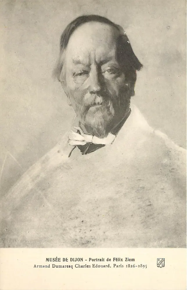 Musée de Dijon — Portrait de Félix Ziem — Armand Dumaresq Charles Edouard - Recto
