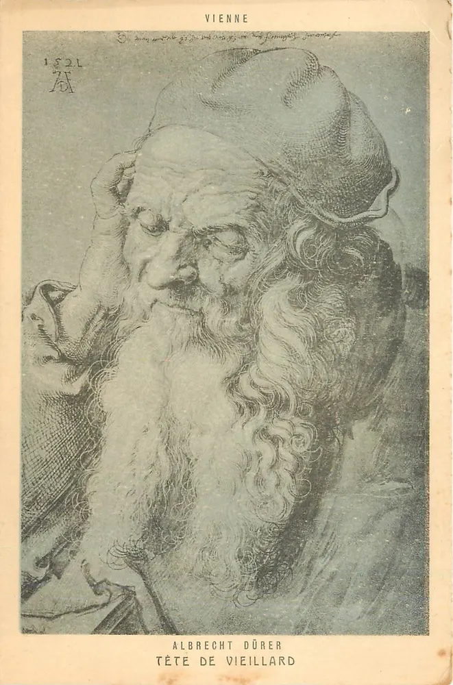 Tête de vieillard — Albrecht Dürer — Braun & Cie, Paris, n° 70366 - Recto