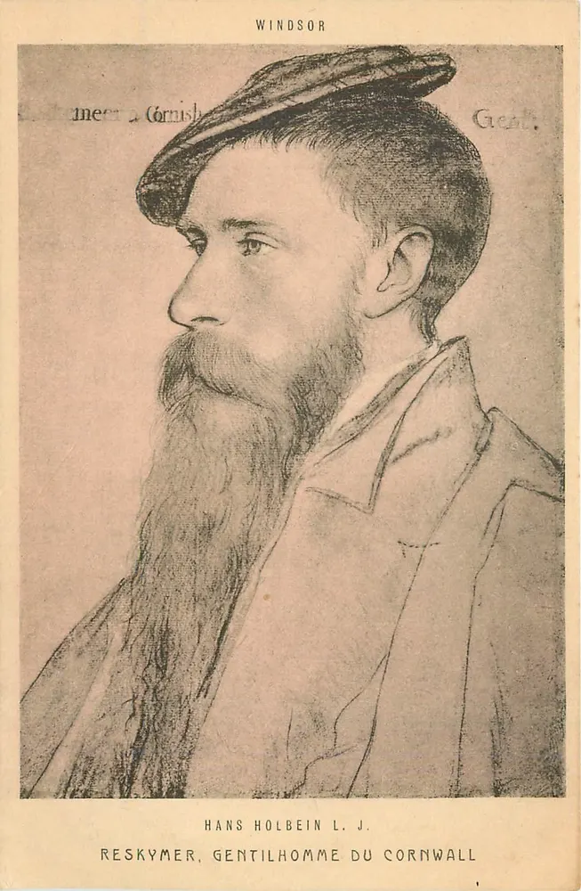 Hans Holbein L.J. — Portrait de Reskymere, gentilhomme du Cornouailles — Braun & C°, Dornach - Recto