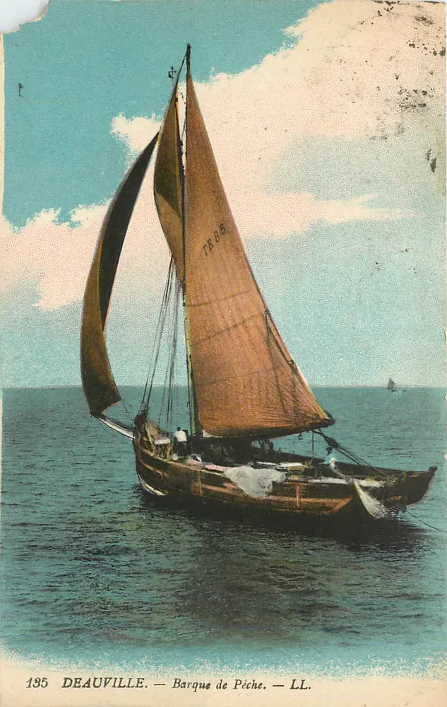 Deauville — Barco de pesca — LL. — n°135 - Frente
