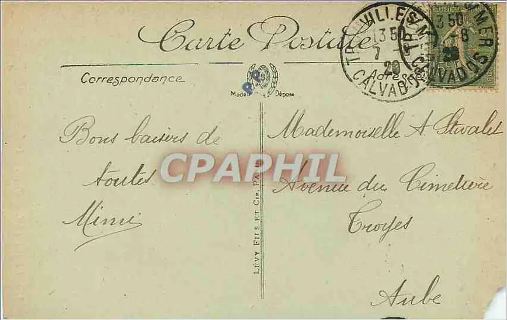 Deauville — Barco de pesca — LL. — n°135 - Verso