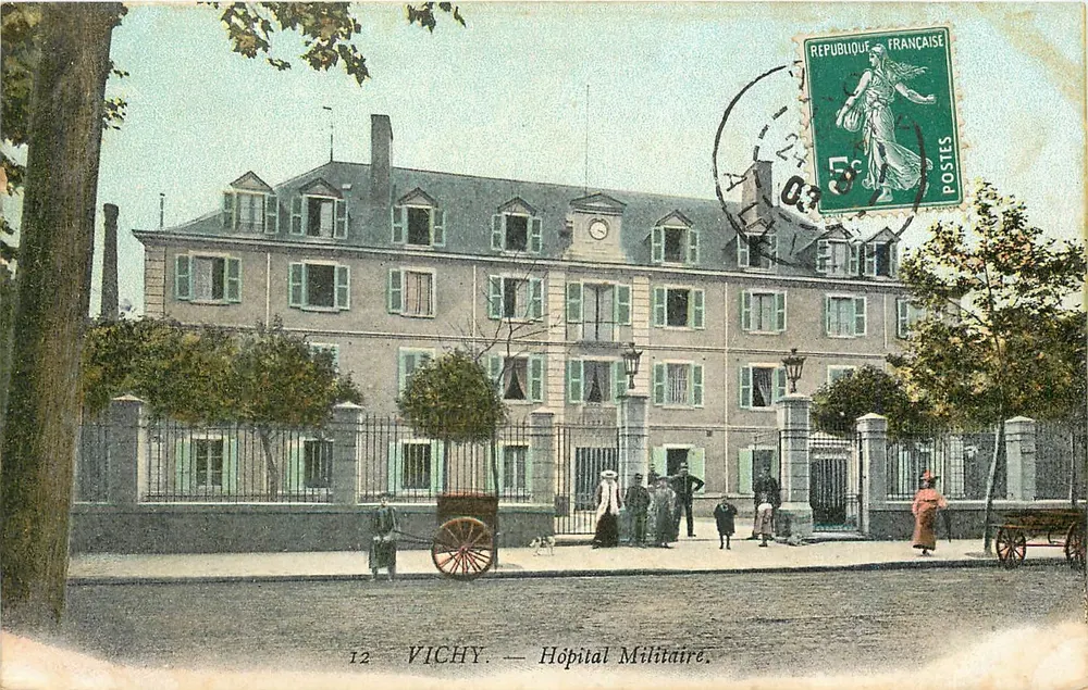 Vichy — Hospital Militar — Editor não visível, n° de série 12 - Frente