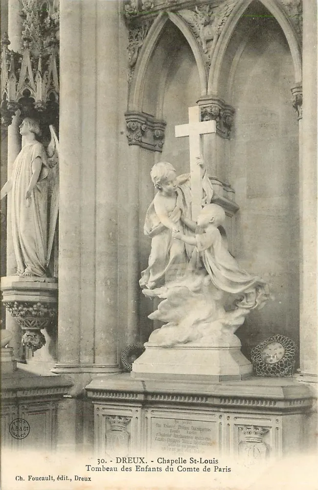 Grab der Kinder des Grafen von Paris — Kapelle Saint-Louis — Ch. Foucault, Verlag, Dreux - Vorderseite