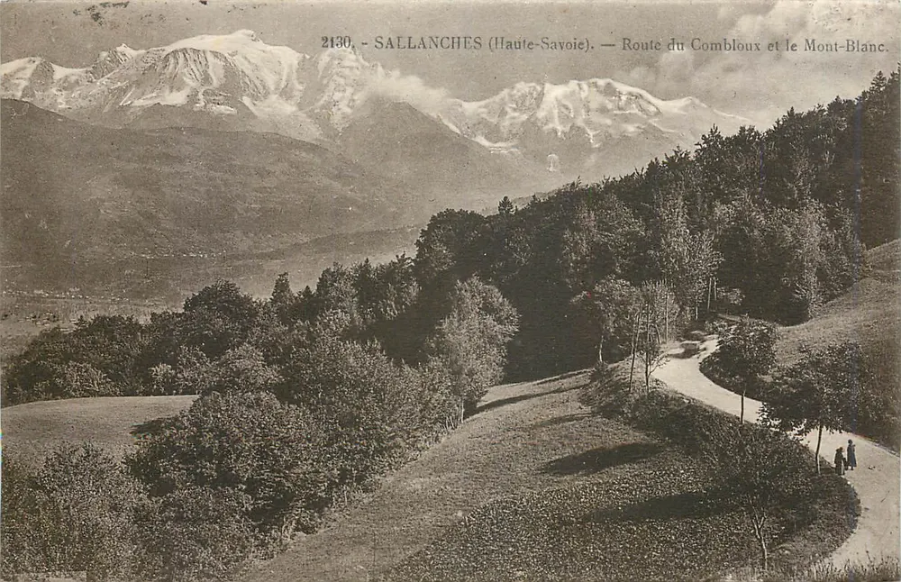 Sallanches (Haute-Savoie) — Route du Combloux und Mont-Blanc — L. Fauriez, Verlag - Vorderseite