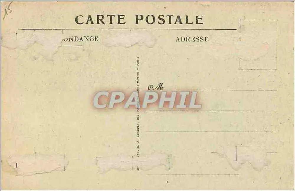 Paris — Ehemaliges Hotel der Münze — Hotel Laverdy — DAL - Rückseite