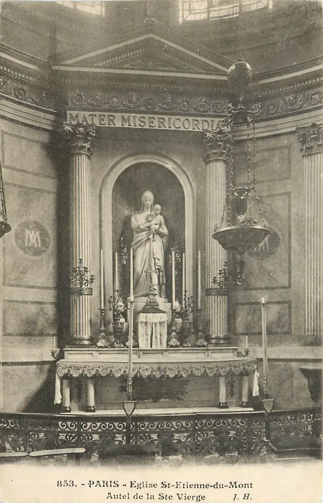 Altar der Heiligen Jungfrau — Kirche Saint-Étienne-du-Mont — J. H. n° 853 - Vorderseite