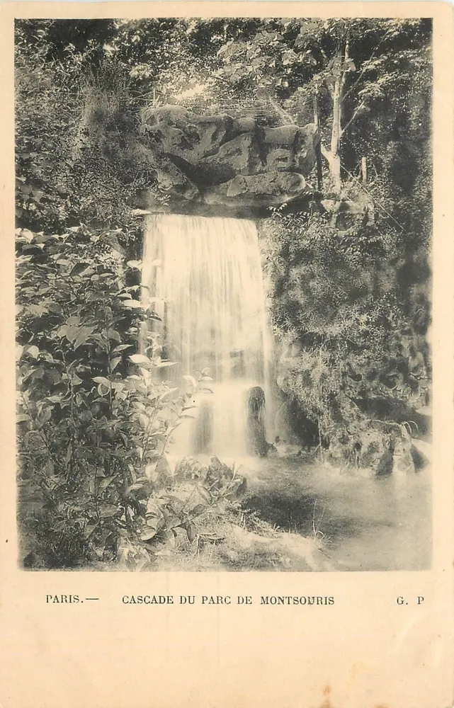 Paris — Cachoeira do parque de Montsouris — G. P. - Frente