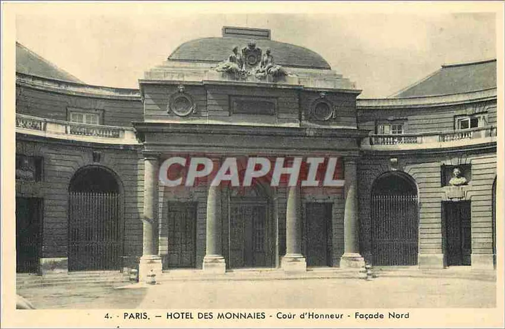 Paris — Hôtel des Monnaies — Cour d'Honneur — Nordfassade - Vorderseite