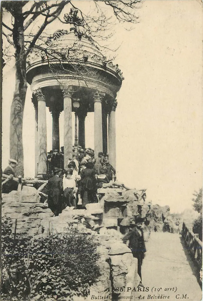 Boulevards de Montmartre - Le Belvédère — Paris (19e arrt) — C.M. - Frente