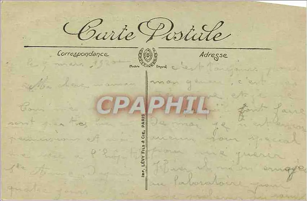 Toulon — Le Quai Cronstadt — LL. — Imp. Lévi Fils & Cie, Paris - Verso