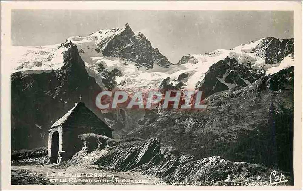 Le Jable (3987 m) et le Râteau vu des Ternassées — C.A.P. Paris - Recto