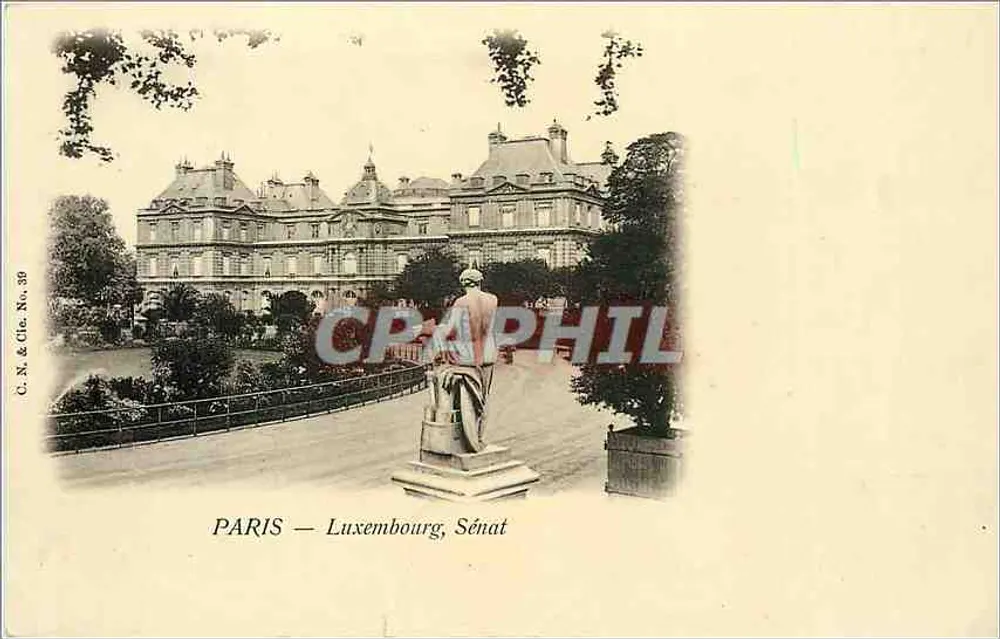 Paris — Luxembourg, Sénat — C. X. & Cie. No. 39 - Frente
