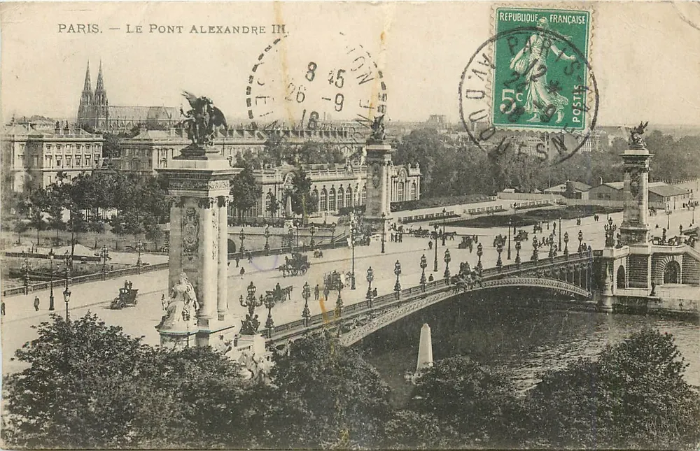 Paris — O Ponte Alexandre III — Imp. Nouv. Phot., 75, rue Fondary, Paris - Frente