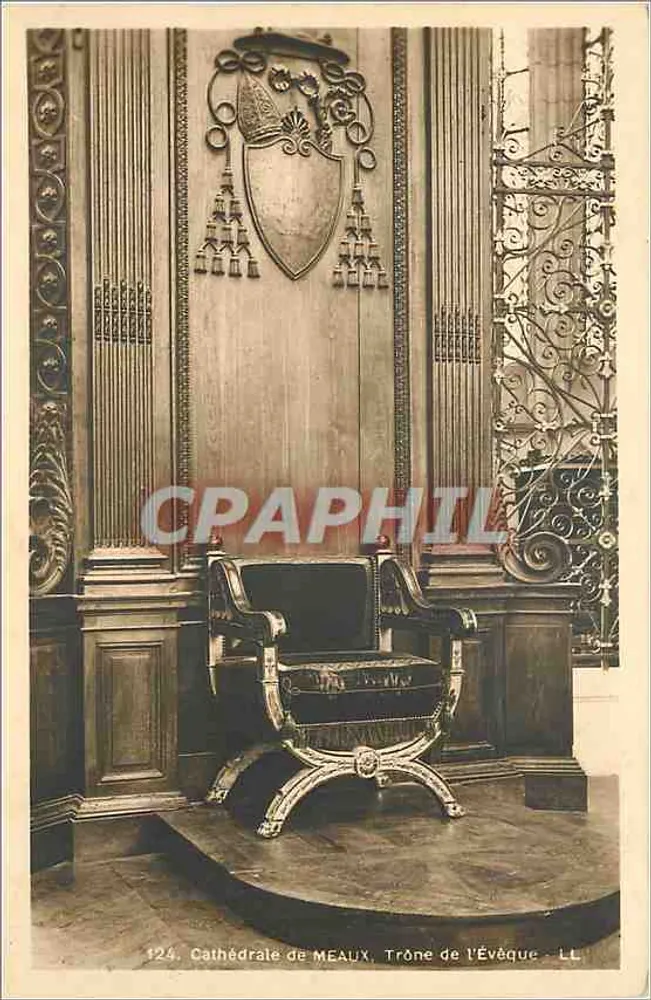 Catedral de MEAUX — Trono do Bispo — LL — n°124 - Frente