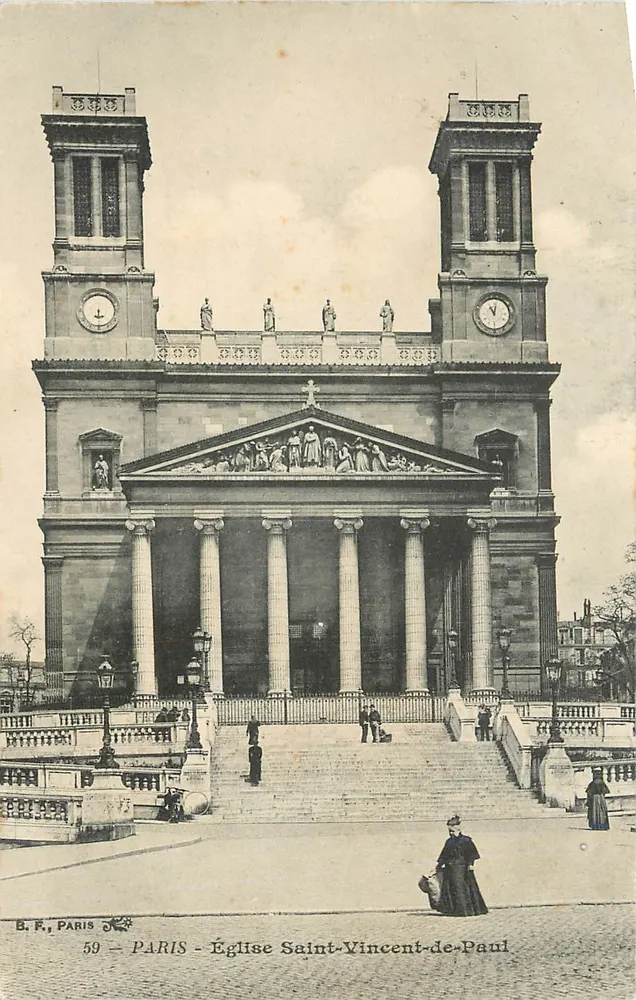 Paris - Igreja de São Vicente de Paulo — B.F., Paris, n° 59 - Frente