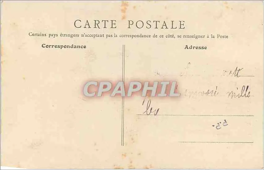 Paris - Igreja de São Vicente de Paulo — B.F., Paris, n° 59 - Verso