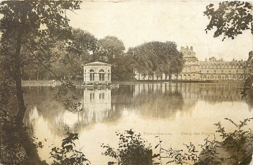 Fontainebleau — Lago das Carpas — editor não identificado, número de série não visível - Frente