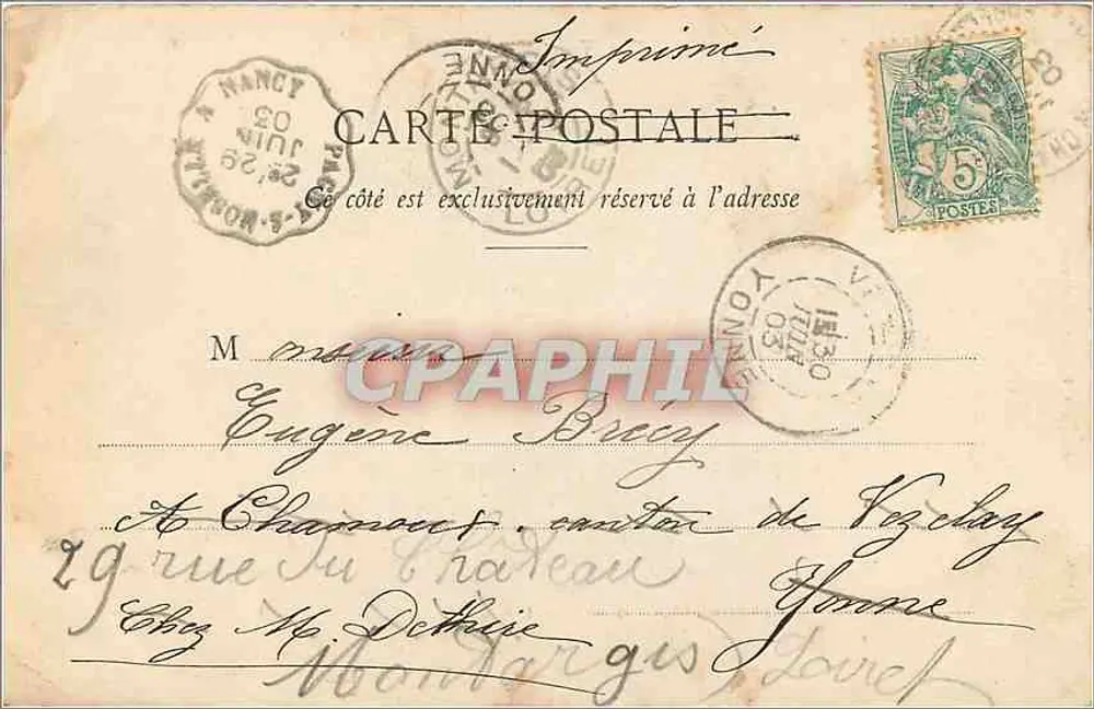 Gérardmer — Ao redor do lago — Edição A. D. n° 909 (Depositado) - Verso