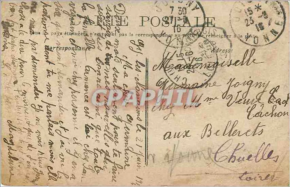 Dwa postacie w strojach orientalnych — scena teatralna — wydawca A&S n°755 - Rewers