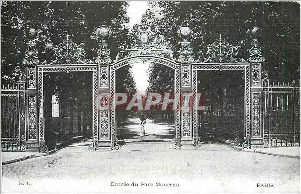 Entrada do Parc Monceau — Paris — H. L. - Frente