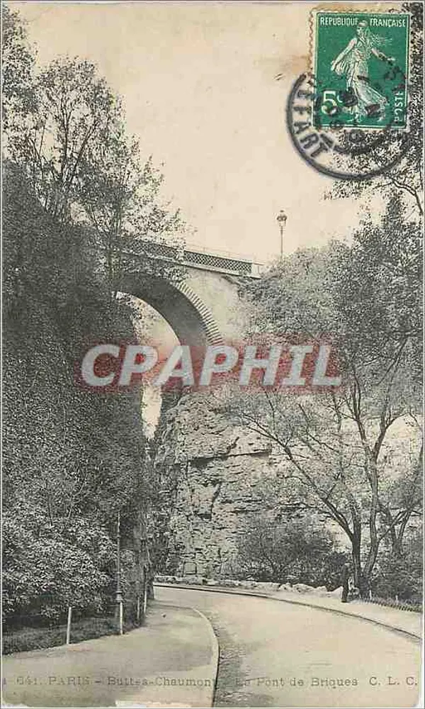 Buttes-Chaumont — A Fonte de Briques — C. L. C. - Frente