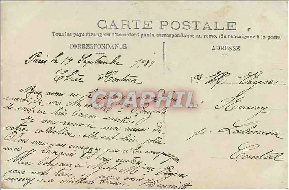 Mignon — jovem mulher com mandolina perto de um barco — Rubis, n°194 - Verso