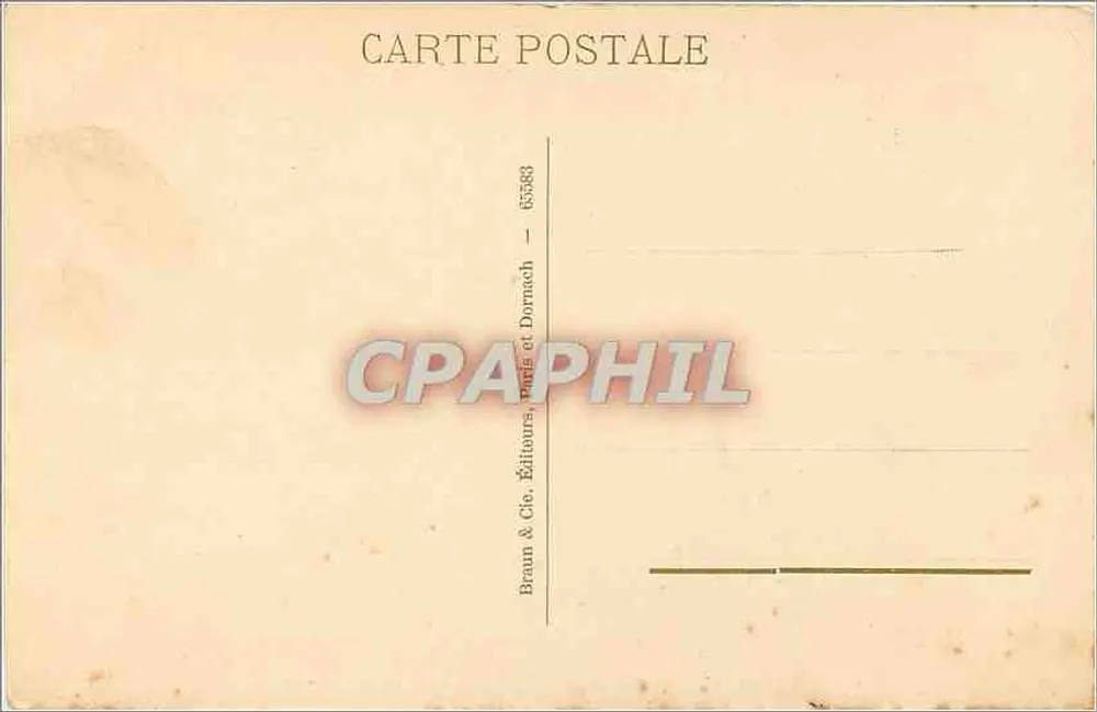 Terraza de una villa italiana — J.-H. Fragonard — Edición Braun & Cie, París - Reverso