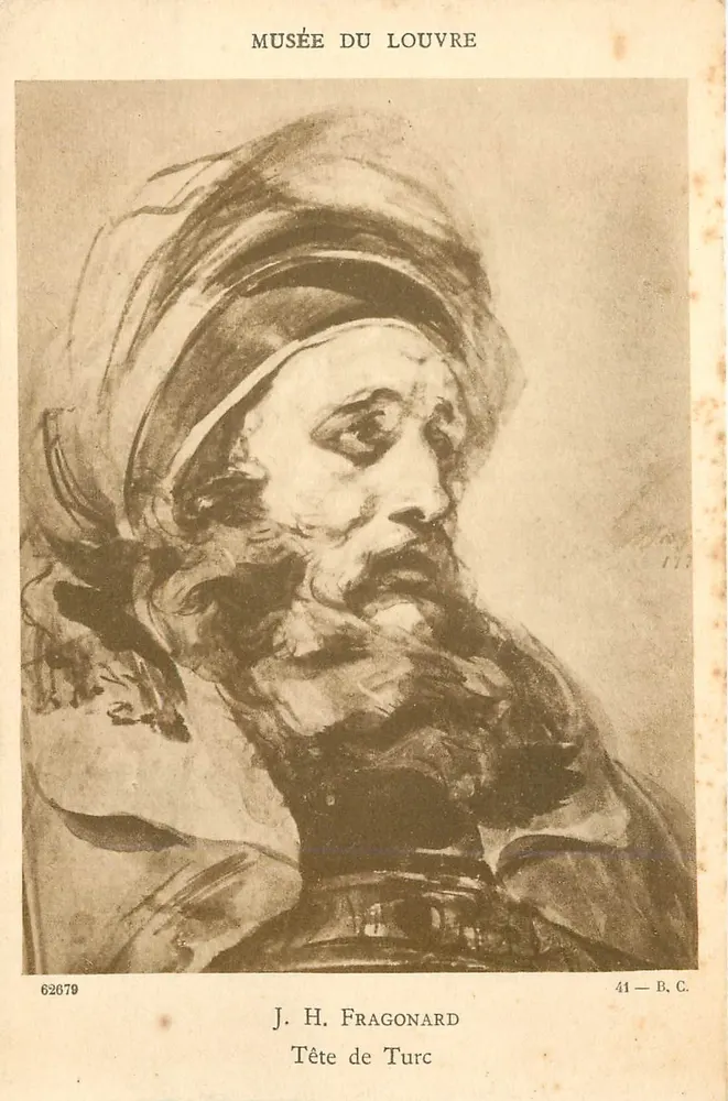 Tête de Turc — J. H. Fragonard — Musée du Louvre - Recto