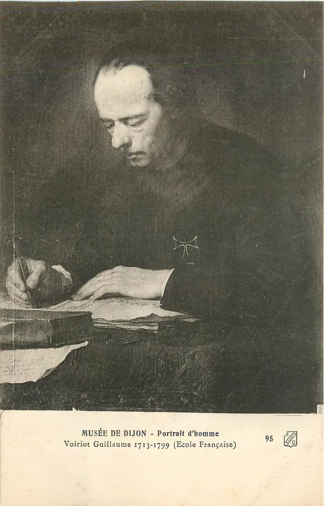 Museum Dijon — Portrait eines Mannes — Voiriot Guillaume 1713-1799 (französische Schule) — Nr. 95 - Vorderseite