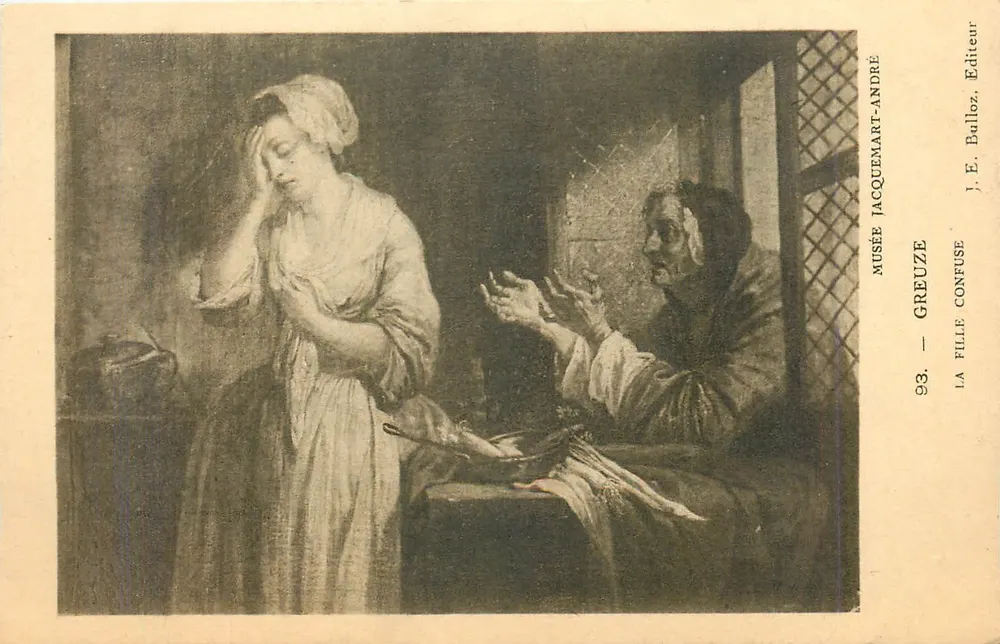 A Menina Confusa — Museu Jacquemart-André — J. E. Ballez, Editor - Frente
