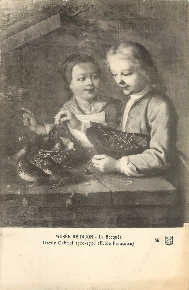 La Becquée — Muzeum w Dijon — Gresly Gabriel 1710-1756 (Szkoła Francuska) — n°86 - Awers