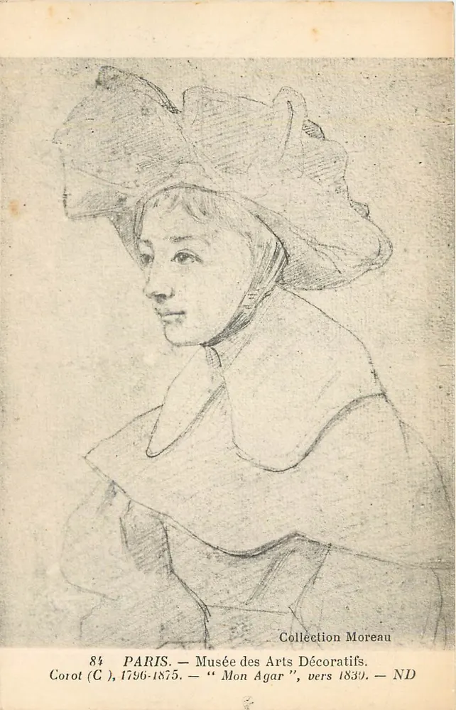 Paris — Museu dos Artes Decorativas — Corot, 'Minha Agar', cerca de 1839 — Coleção Moreau - Frente