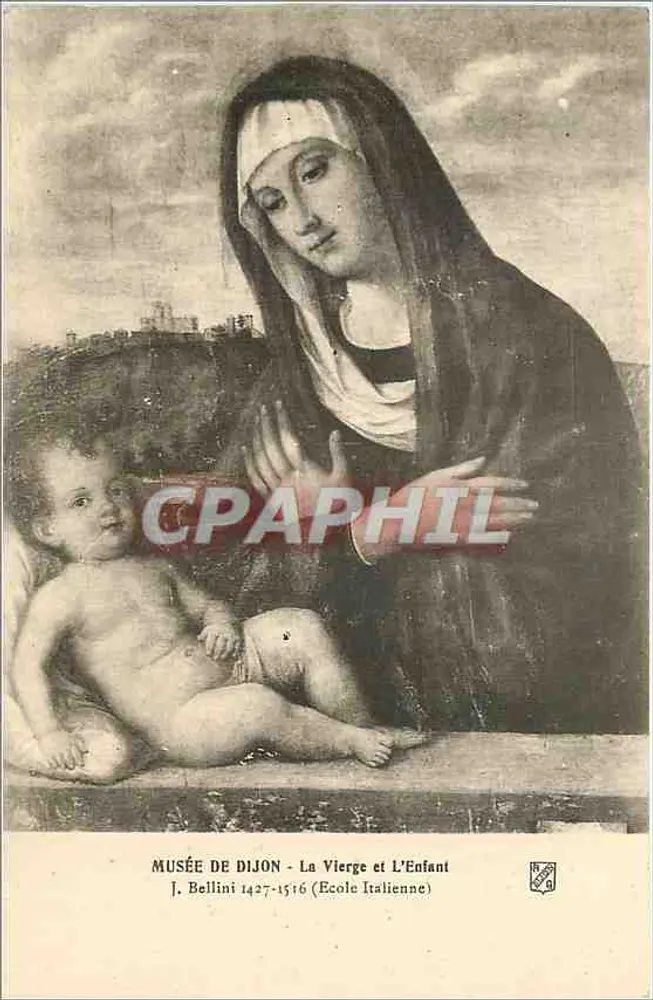 Museu de Dijon — A Virgem e o Menino — J. Bellini 1427-1516 (Escola Italiana) - Frente