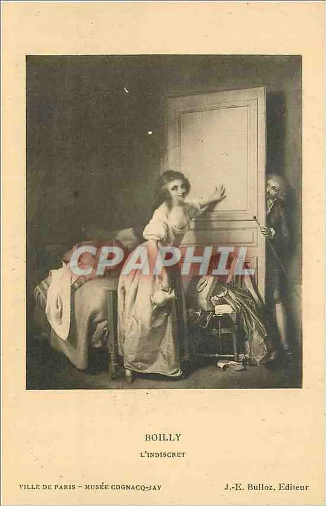 L'Indiscret — Peinture de Boilly — J.-E. Bulloz, Editeur - Recto