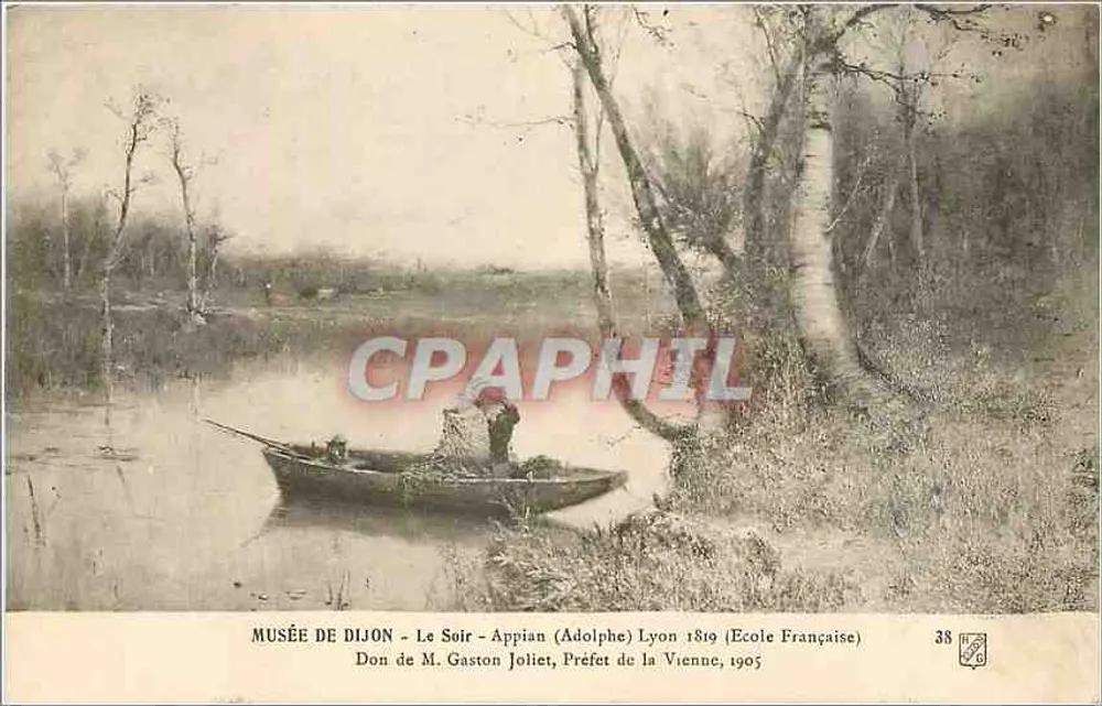 ले सोइर - अपियन (अदोल्फ) लियोन 1819 (फ्रांसीसी स्कूल) — डिजॉन के म्यूजियम — मिस्टर गैस्टन जोलिएत द्वारा दान, वियन के प्रेफेट, 1905 - आगे