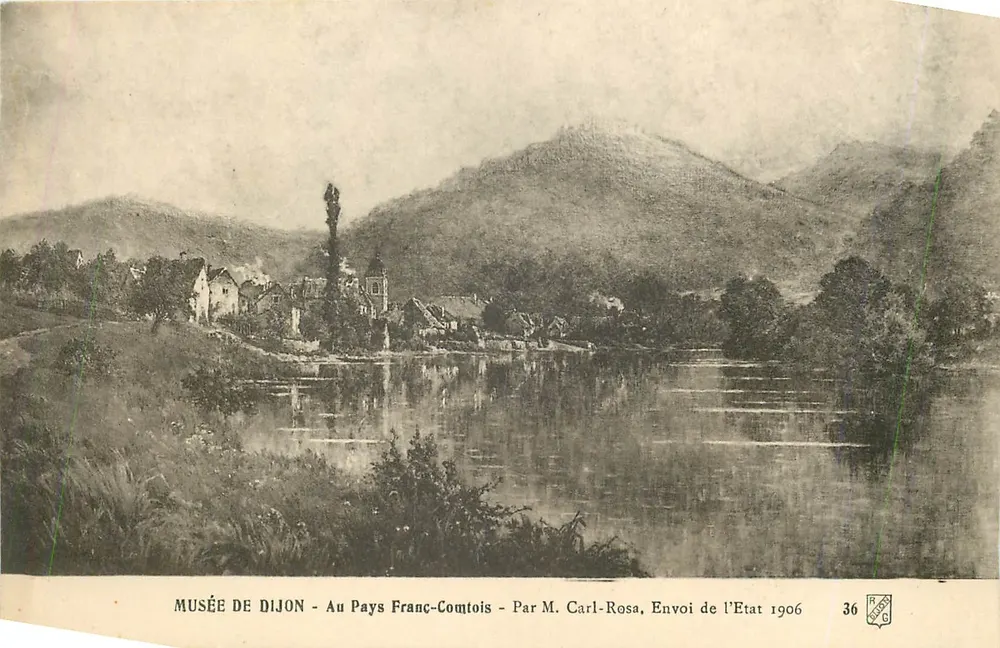 Musée de Dijon - Au Pays Franc-Comtois - Par M. Carl-Rosa, Envoi de l'État 1906 - Recto