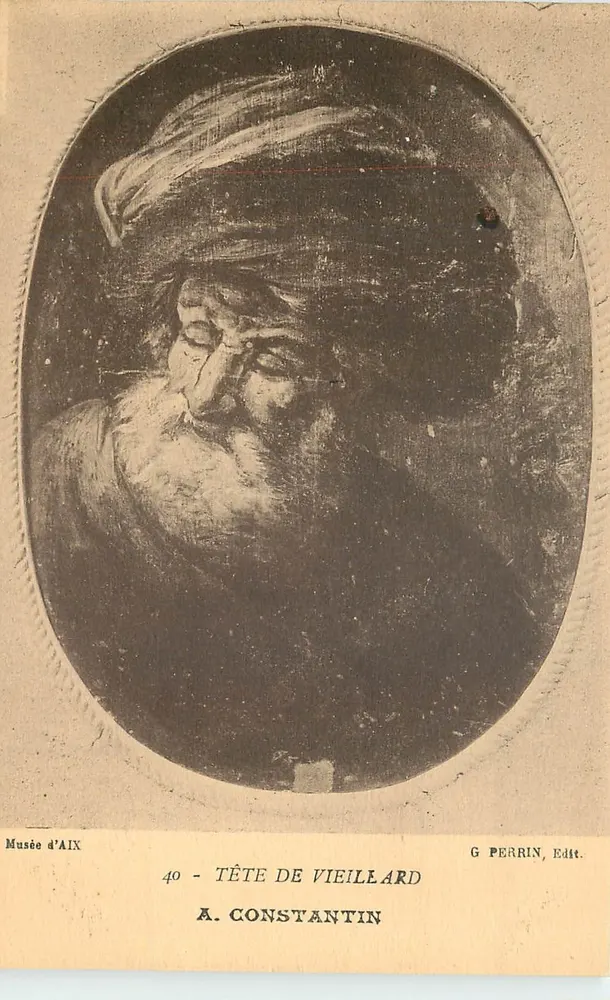 Cabeça de idoso — A. Constantin — G Perrin, Edit. - Frente