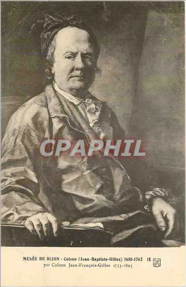 Porträt von Colson Jean-Baptiste-Gilles — Museum von Dijon — Verlag Colson, Nr. 18 - Vorderseite