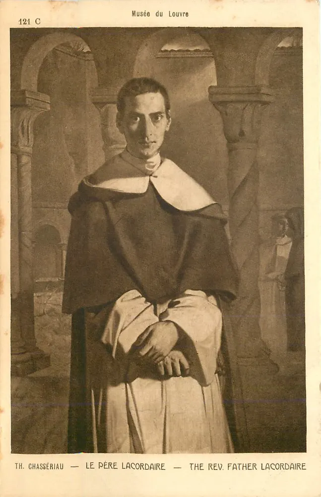 Vater Lacordaire — Musée du Louvre — TH. Chassériau - Vorderseite