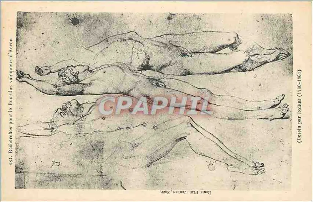 Szkic dwóch położonych ciał — (Szkic autorstwa Ixanus (1780-1867)) — Bouis, Plot-dauben, Suez - Awers