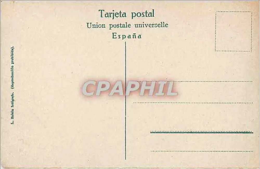 Barcelona — Castelo de Montjuïc — A. Cova, Barcelona - Verso