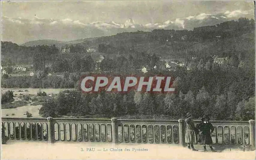PAU — A Cadeia dos Pirineus - Frente