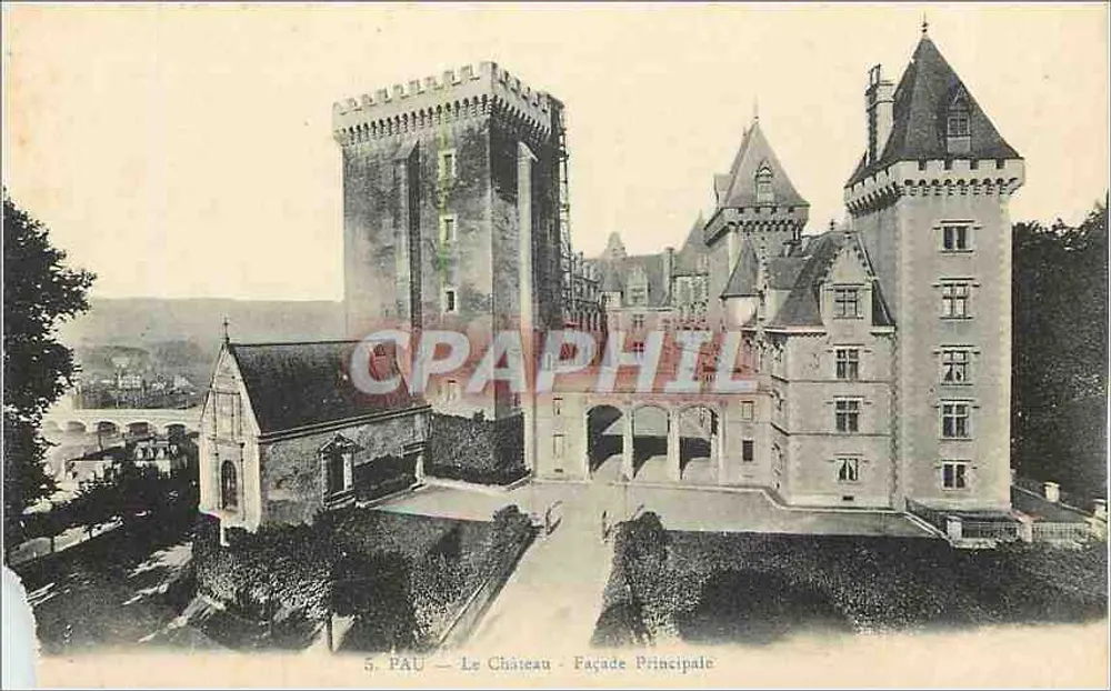 Pau — Het Kasteel — Hoofdgebouw — Onbekende uitgever, n° 5 - Voorkant