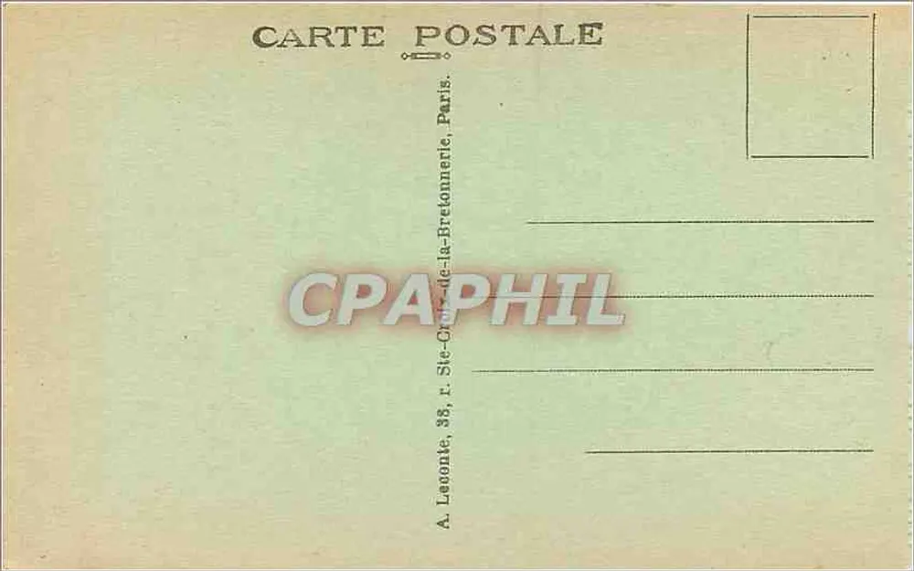 Paris — Le Palais et le Jardin du Luxembourg — A. L. - Rückseite