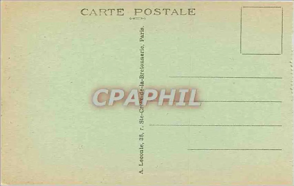 Paris — Das Rathaus und der Pont d'Arcole — A. L. - Rückseite