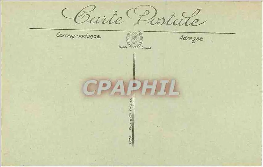 Araas — Ruinen nach dem Bombardement vom 21. Oktober — Verlag LEV Fils & Cie, Paris - Rückseite