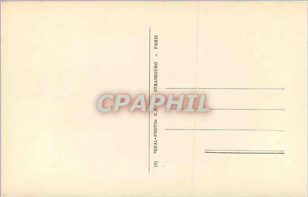 Estrasburgo — A Catedral, lado sul — Editor C.A. Real-Photo, n°31 - Verso